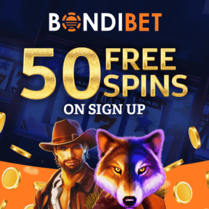 BondiBet Casino 50 free spins no deposit bonus