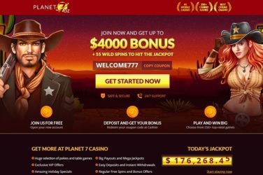 Planet 7 OZ Casino $4000 Epic Bonus 6