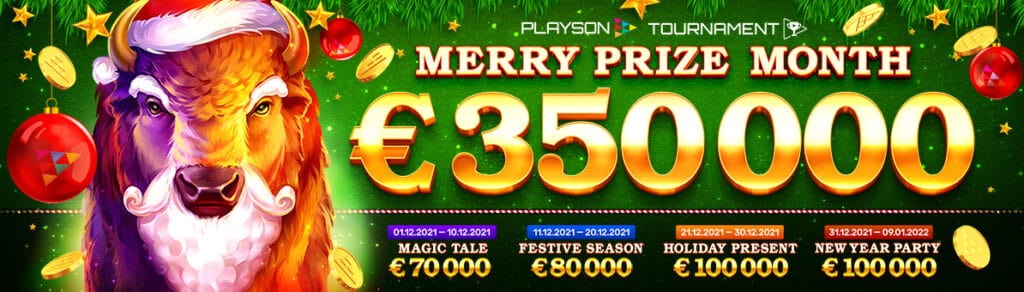 Playson Christmas PRIZE $350,000 1