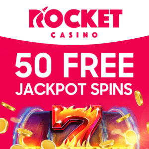 Casino Rocket EXEXLUSIVE 50 FREE CHIP SPINS Bonus 1
