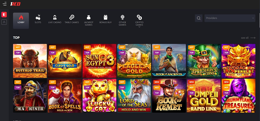 The Hottest Games at 1RED Casino