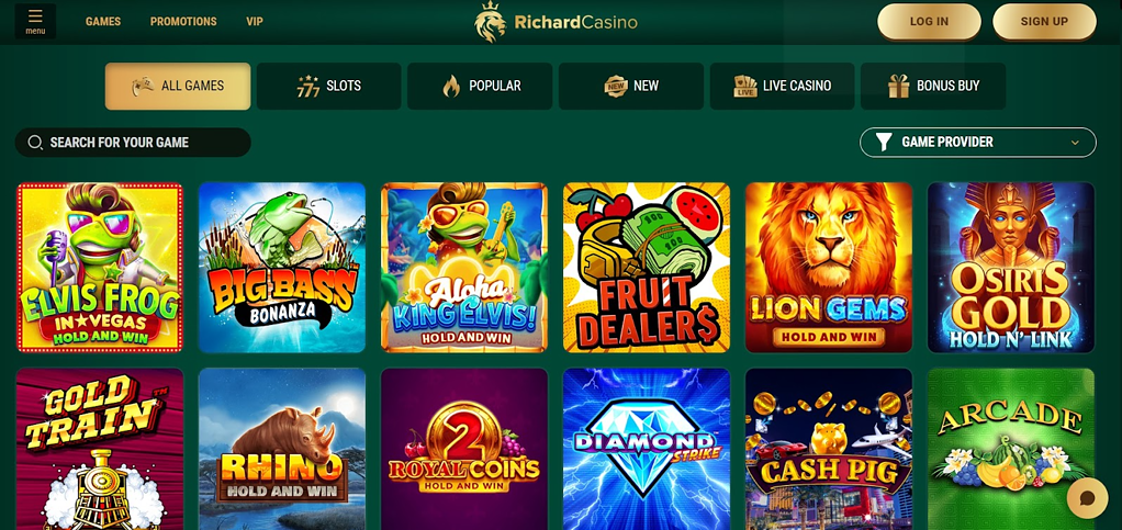 Richard Casino – 100 Free Spins and Lucrative Match Bonuses 3 VIP Program of Richard Casino